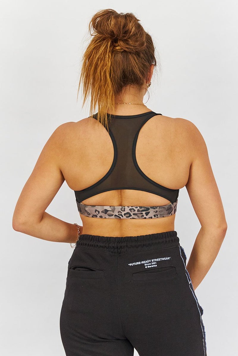 Reebok Women Padded Animal Print Sports Bra, Multicolor - Image 3