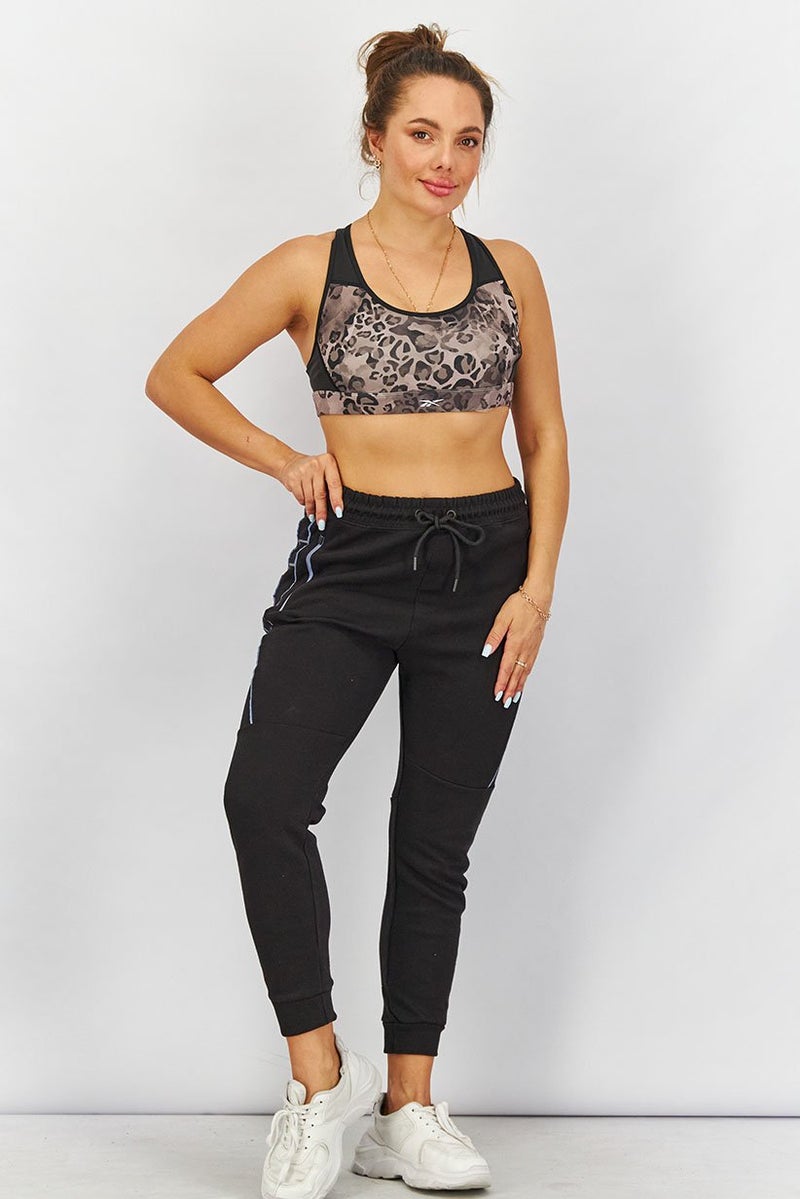 Reebok Women Padded Animal Print Sports Bra, Multicolor - Image 2