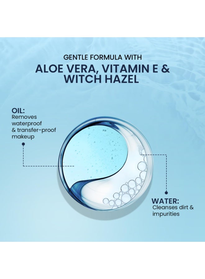 Swiss Beauty Bi-Phased Micellar Face Cleansing Water | Removes dirt, impurities and waterproof makeup | With Aloe vera and Witch Hazel | 100 ml - Image 4
