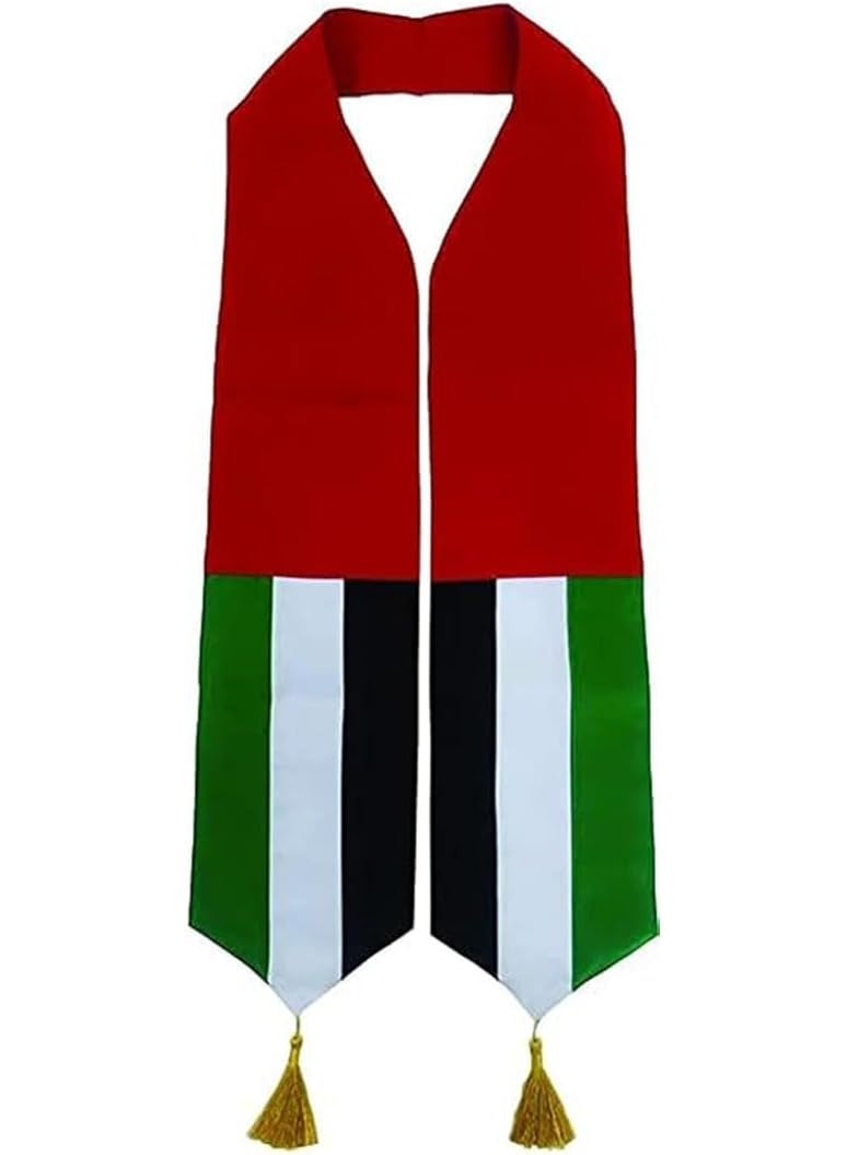 UAE National Day Scarf Emirati National Day Celebrations Neck Hanging Scarves for UAE Flag Day Emirati National Day UAE Martyrs Day Shoulder scarf