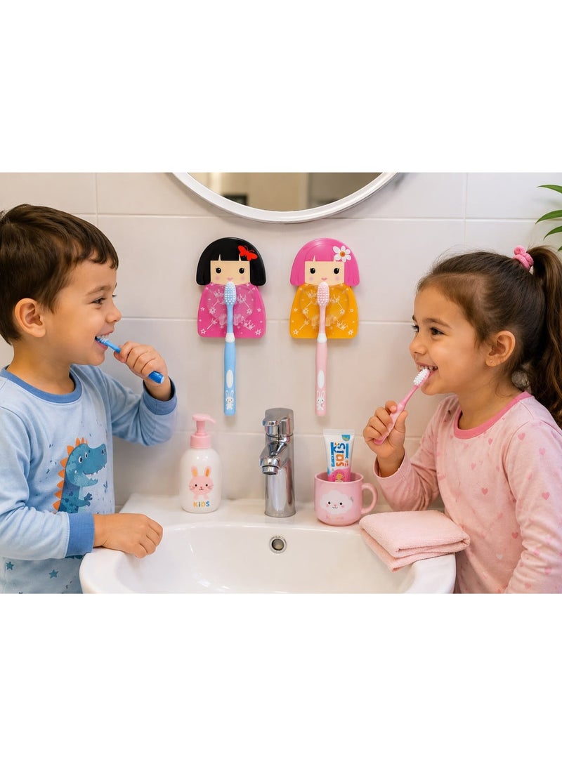 5-Piece Self-Adhesive Wall Hooks Set, Waterproof Multi-Purpose Sticky Hooks for Kitchen & Bathroom, Ideal for Towels, Utensils, Keys, Razors & Accessories - Multi Color - Image 3