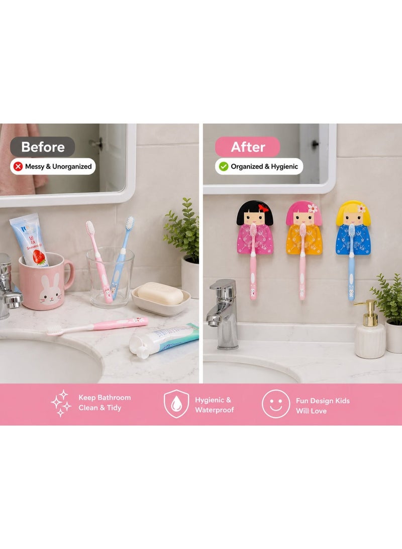 5-Piece Self-Adhesive Wall Hooks Set, Waterproof Multi-Purpose Sticky Hooks for Kitchen & Bathroom, Ideal for Towels, Utensils, Keys, Razors & Accessories - Multi Color - Image 4