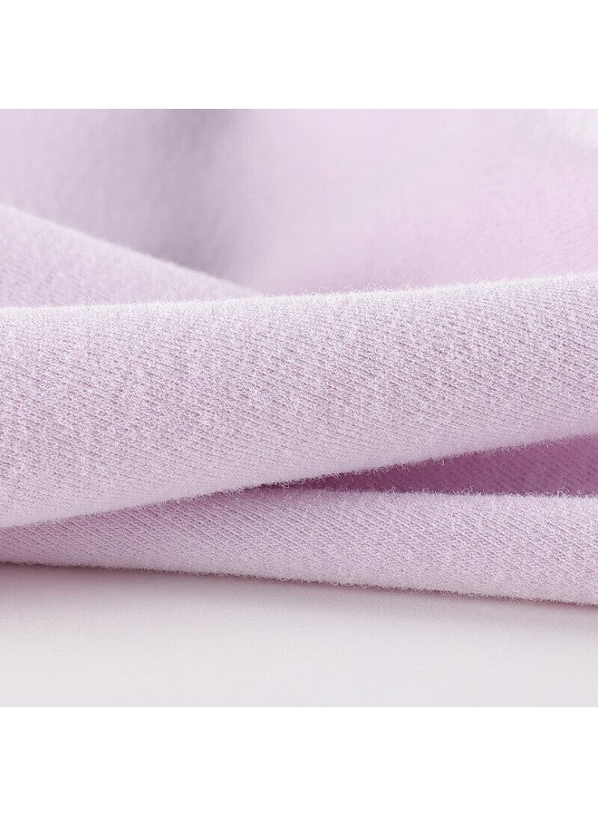 THREEGUN Sanqiang Children's Clothing, Skin-friendly Elastic Cotton Girls' Round Neck Long-sleeve Underwear Set, 29368d0, Light Purple, 130 - Image 5