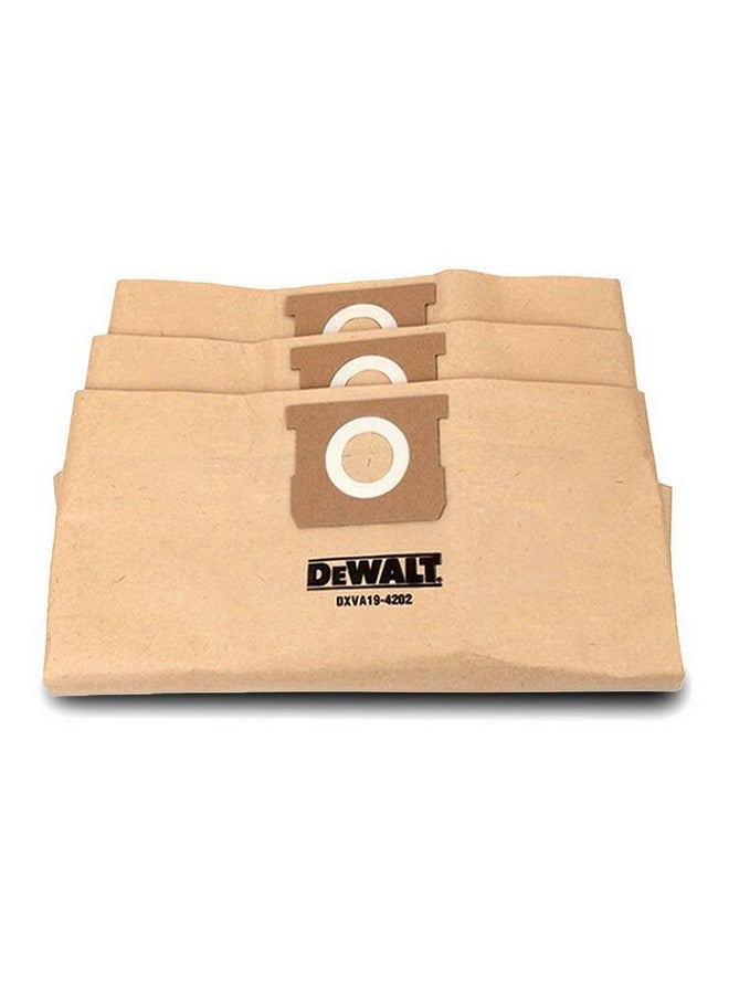ديوالت كيس غبار قياسي للمكنسة الكهربائية 3 قطع للتنظيف الرطب والجاف بني 36× 4.8 × 21 سم DXVA19-4202 - Image 3