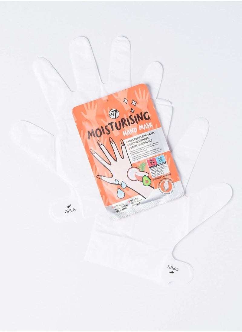 W7 W7 Moisturizing Hand Mask Treatment - At Home Intense Hydration Glove Set - 2 Pairs - With Shea Butter, Vitamin E & Coconut Oil  - Image 3