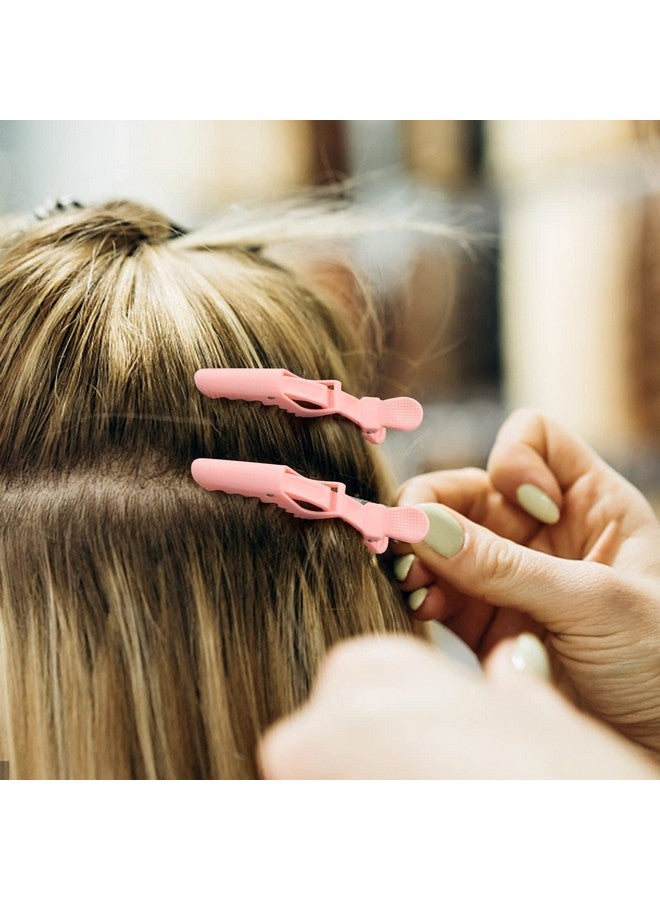 Ondder 24 Pack Alligator Hair Clips For Styling Sectioning Pink Clips For Hair Large Salon Pro Hair Clips For Barber Coloring Cutting Big Gator Hair Styling Clips Hair Accessories For Women Men - Image 5