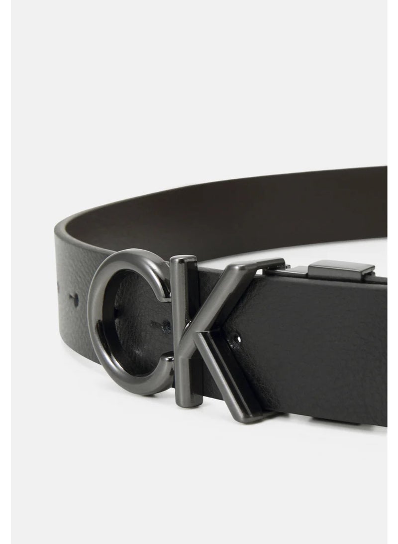 Calvin Klein Jeans Leather belt ADJ/REV CK METAL BOMBE PB 35MM with out box - Image 2