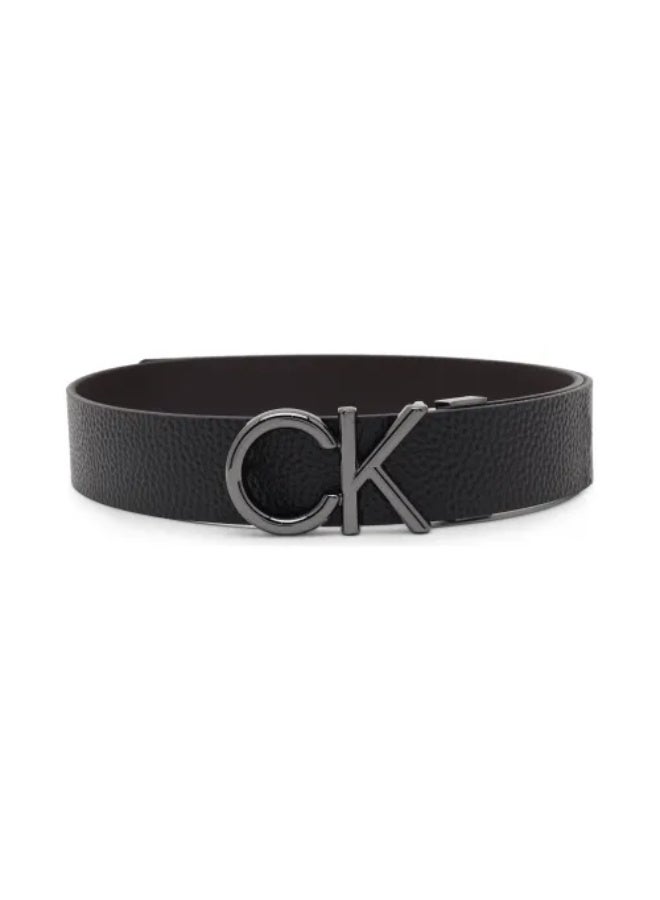 Calvin Klein Jeans Leather belt ADJ/REV CK METAL BOMBE PB 35MM with out box - Image 3