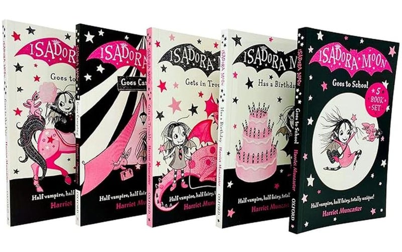 OXFORD UNIVERSITY PRESS Isadora Moon 5 Books Collection Set by Harriet Muncaster (Goes Camping, Goes to the Fair, Goes to School, Has a Birthday & Gets in Trouble) - Image 2