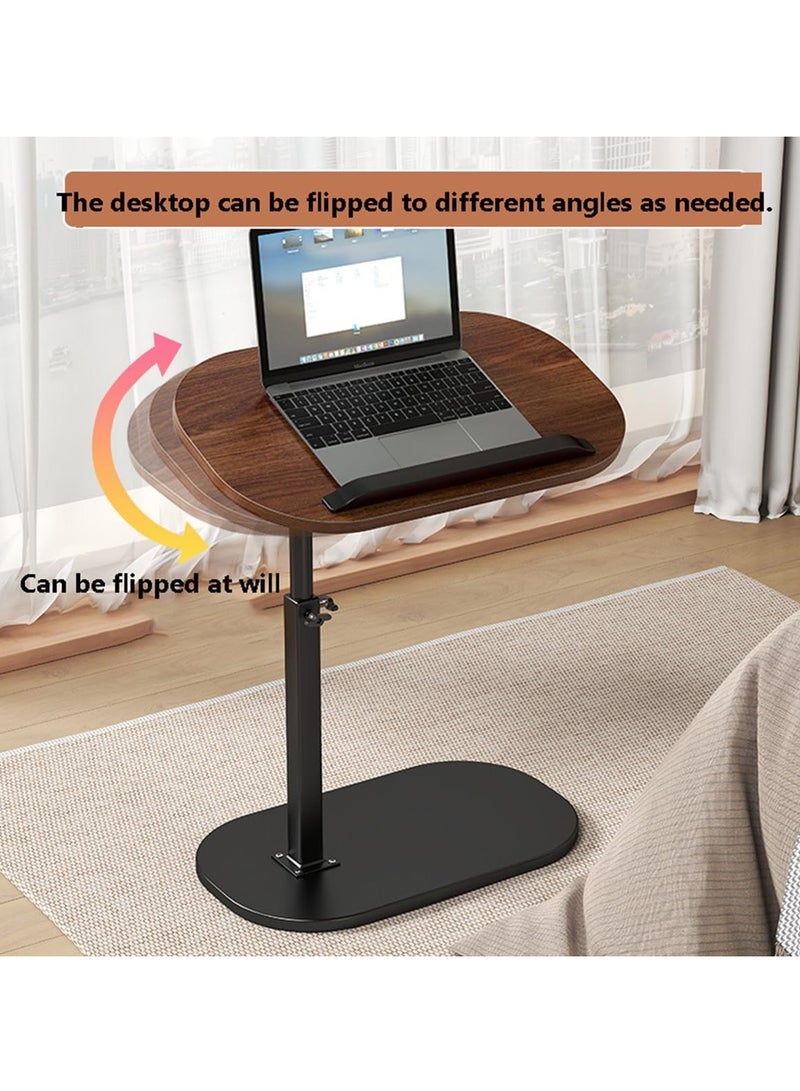 Roman Side Table, End Table With Multiple Adjustment Functions, Small Computer Table, Bedside Table, Wooden C-shaped Sofa Side Table, Suitable For Various Scenes Such As Living Room, Bedroom, Etc. Suitable For Side Tables In Small Spaces - Image 3