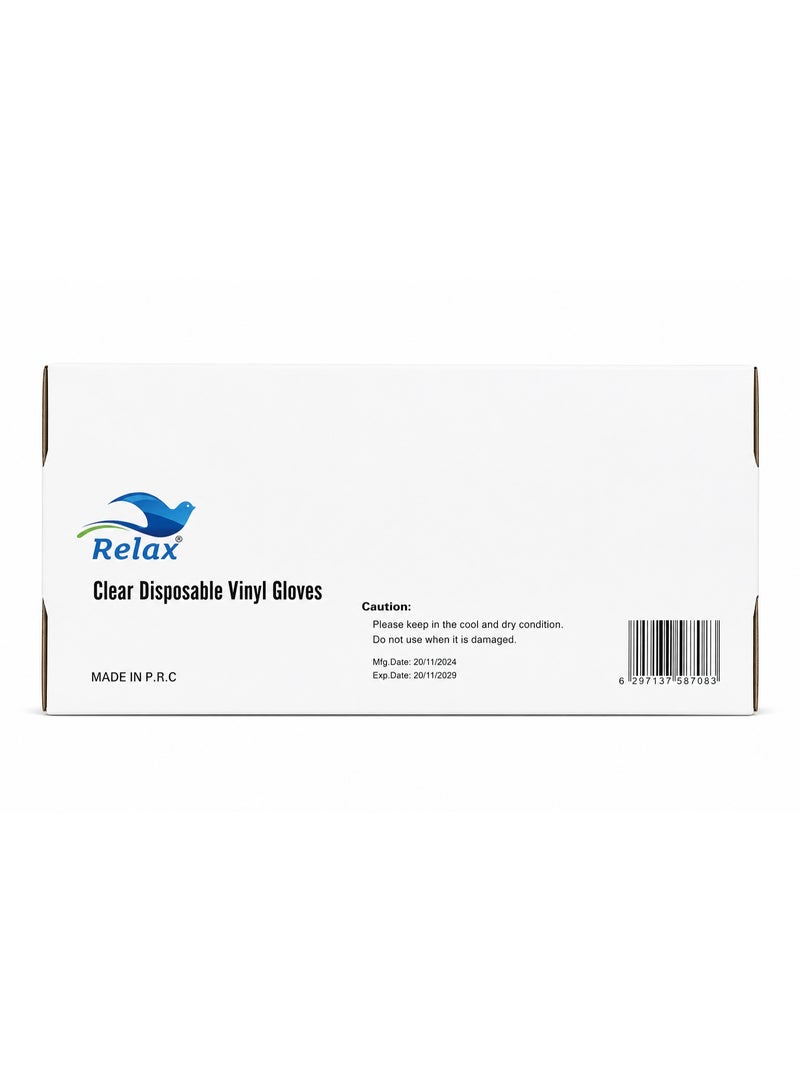 Relax Vinyl Gloves Powder Free Disposable - Image 5