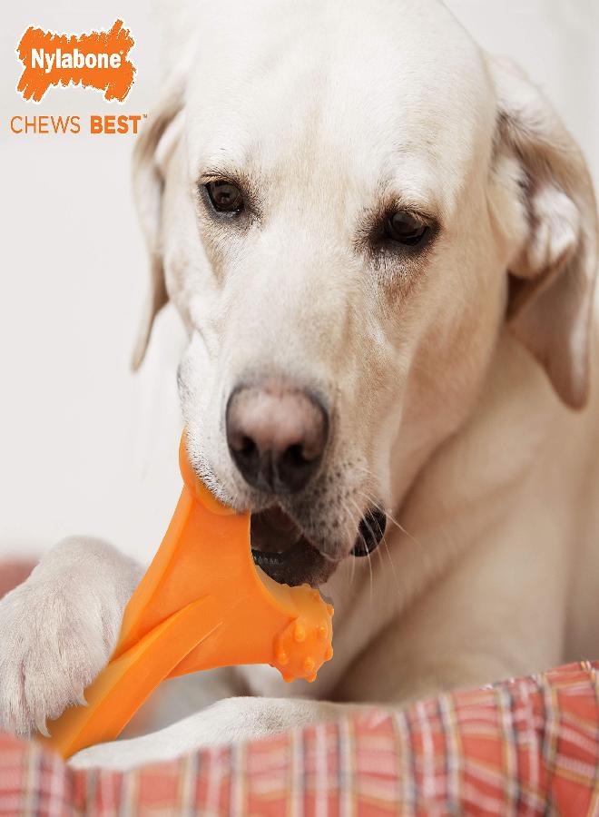 Nylabone Dog Toy Power Chew Dog Toy for Aggressive Chewers - Axis Bone Dog Toy - Bacon X-Large/Souper (1 Count) - Image 1