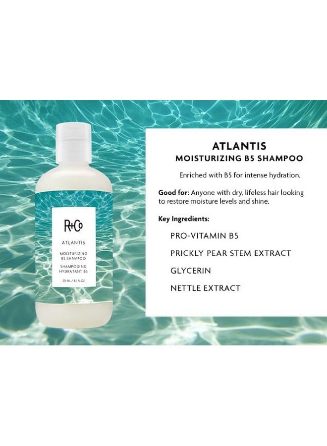 آر+كو مجموعة شامبو وبلسم Atlantis Moisturizing B5 (8.5 أونصة) + حجم سفر عالي الجودة (0.5 أونصة) | يلمع ويخفف من التجعد ويرطب | نباتي وخالٍ من القسوة | - Image 2