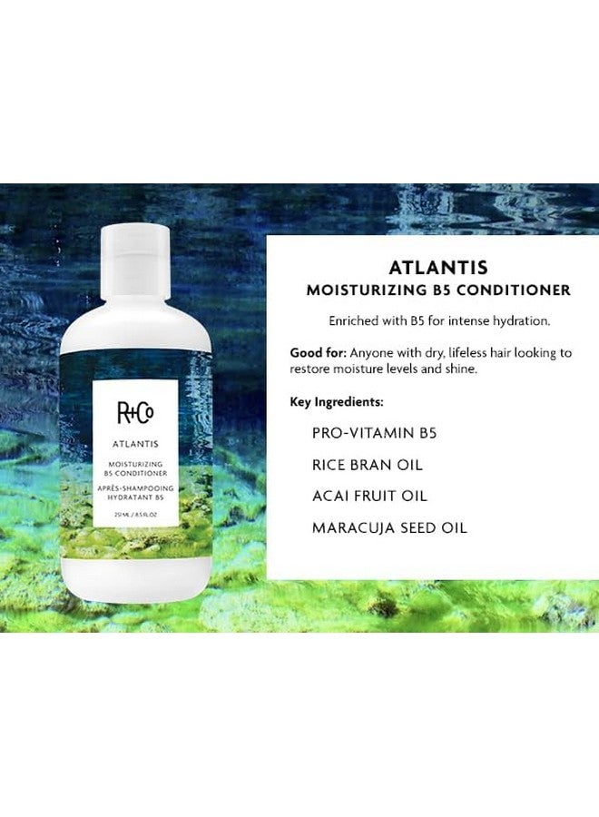 آر+كو مجموعة شامبو وبلسم Atlantis Moisturizing B5 (8.5 أونصة) + حجم سفر عالي الجودة (0.5 أونصة) | يلمع ويخفف من التجعد ويرطب | نباتي وخالٍ من القسوة | - Image 3