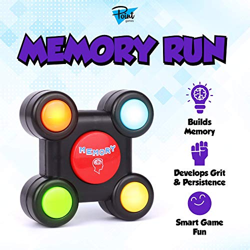 Point Games Memory Run Electronic Memory Handheld Game with Lights Competitive Maze Challenge Gameplay Cognitive Developmental Brain Teaser Puzzle Toy Kids Ages 6 - Image 5