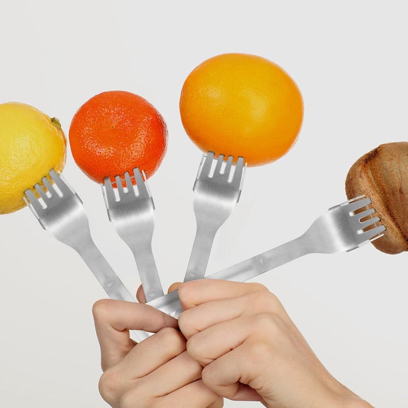LIFKOME 2pcs Watermelon Fork Cutters Stainless Steel Fruit Slicers for Cutting for Home Kitchen and Gatherings - Image 3