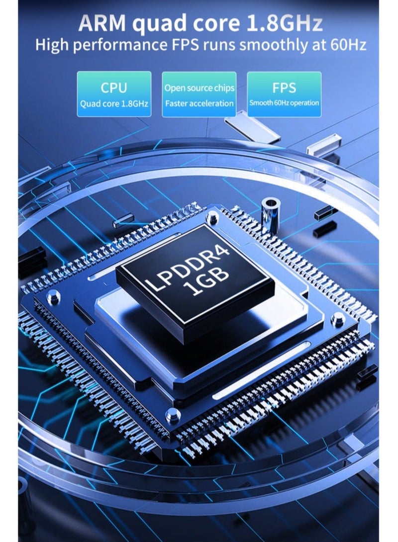 باوكيدي POWKIDDY RGB10 MAX3 جهاز كمبيوتر محمول للألعاب ، شاشة IPS بحجم 5 بوصات ، جهاز كمبيوتر لعب فيديو ريترو مفتوح المصدر بنظام Linux ، يدعم WiFi و Bluetooth ، 10000+ لعبة ، PSP محمول (أصفر ، 128 جيجابايت) - Image 3