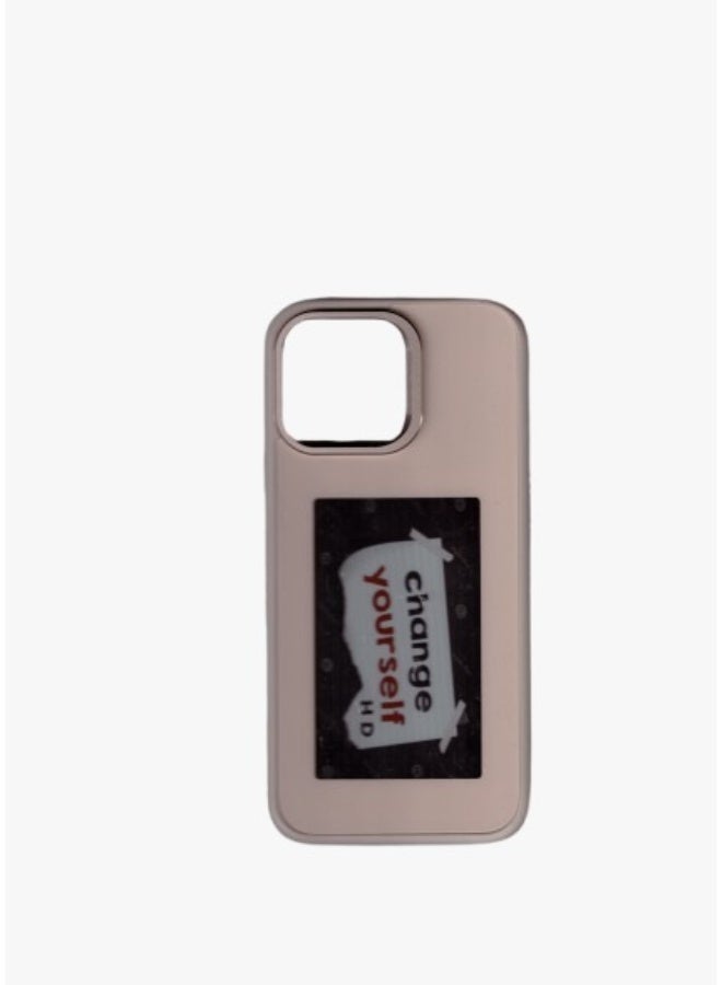 NFC smart E ink screen Display mobile phone case cover for iphone 16 Pro max DIY gold  - Image 1