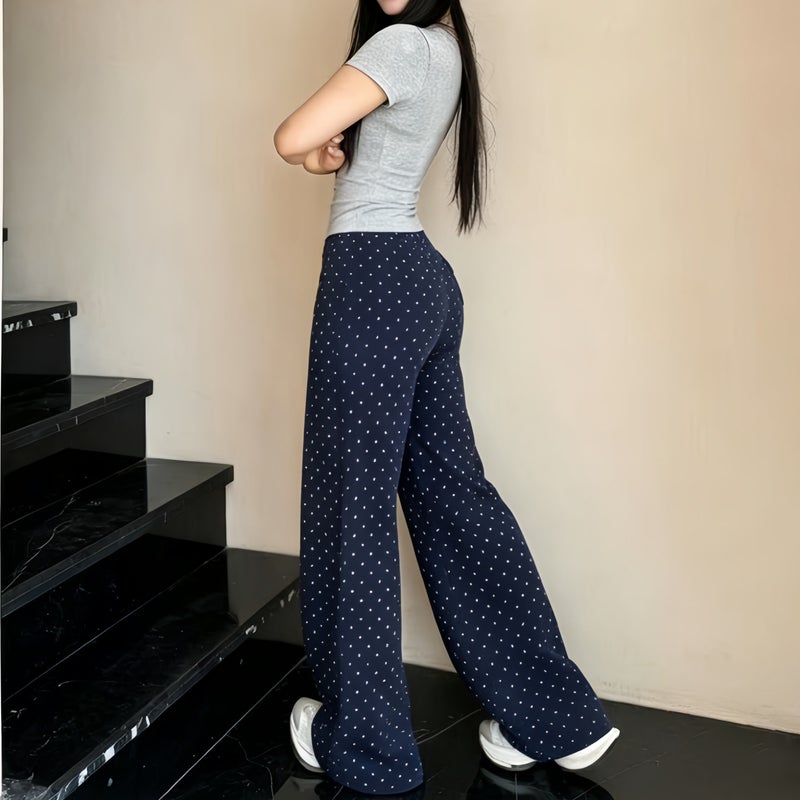 Korean Style Polka Dot palazzo pants - Image 3