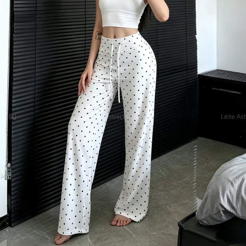 Korean Style Polka Dot palazzo pants - Image 1