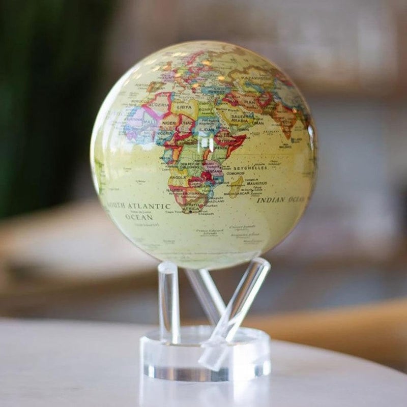 Mova Political Map Yellow MOVA Globe 4.5"" - Image 2