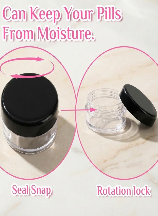 Dimeho Small Pill Organizer Box, 8 Pcs Travel Pill Case Holder Portable Daily Mini Pills Container BPA Free Pocket Pills Medicines Storage Container for Pocket Purse Briefcase Medicines Storage Box - Image 3