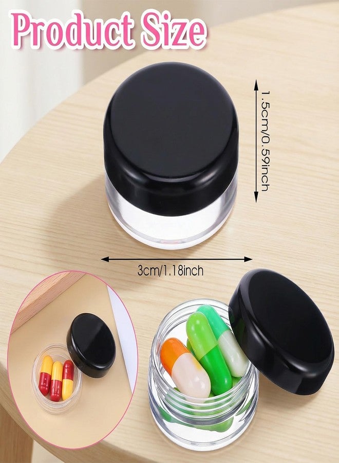 Dimeho Small Pill Organizer Box, 8 Pcs Travel Pill Case Holder Portable Daily Mini Pills Container BPA Free Pocket Pills Medicines Storage Container for Pocket Purse Briefcase Medicines Storage Box - Image 2