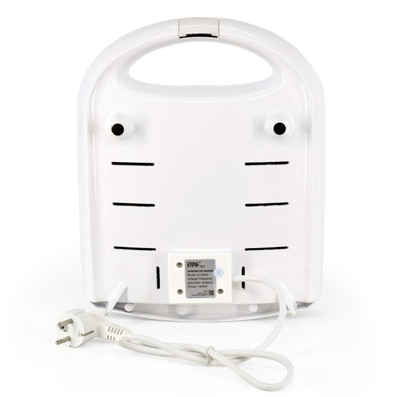 Shelzi Sandwich Maker 4 Slice Toasties Maker with NonStick Removable Plates Electric Panini Grill Maker Sandwich Grilling Toaster 1400W - Image 3