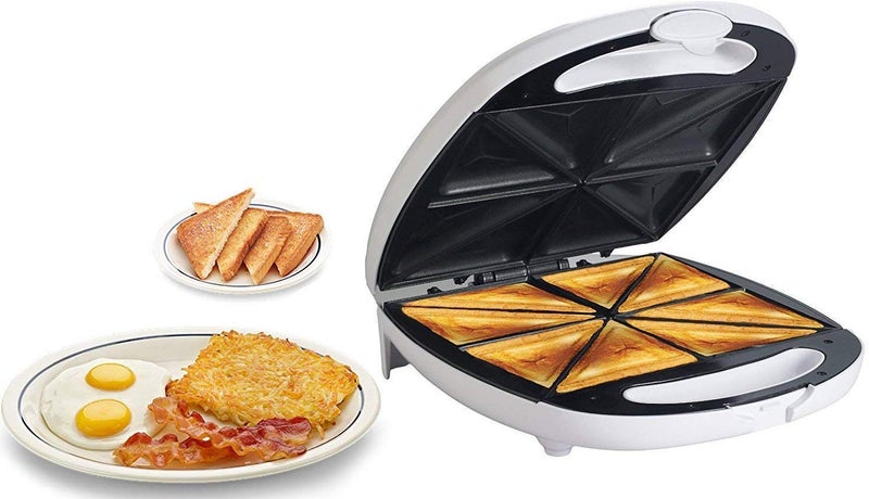 Shelzi Sandwich Maker 4 Slice Toasties Maker with NonStick Removable Plates Electric Panini Grill Maker Sandwich Grilling Toaster 1400W - Image 5