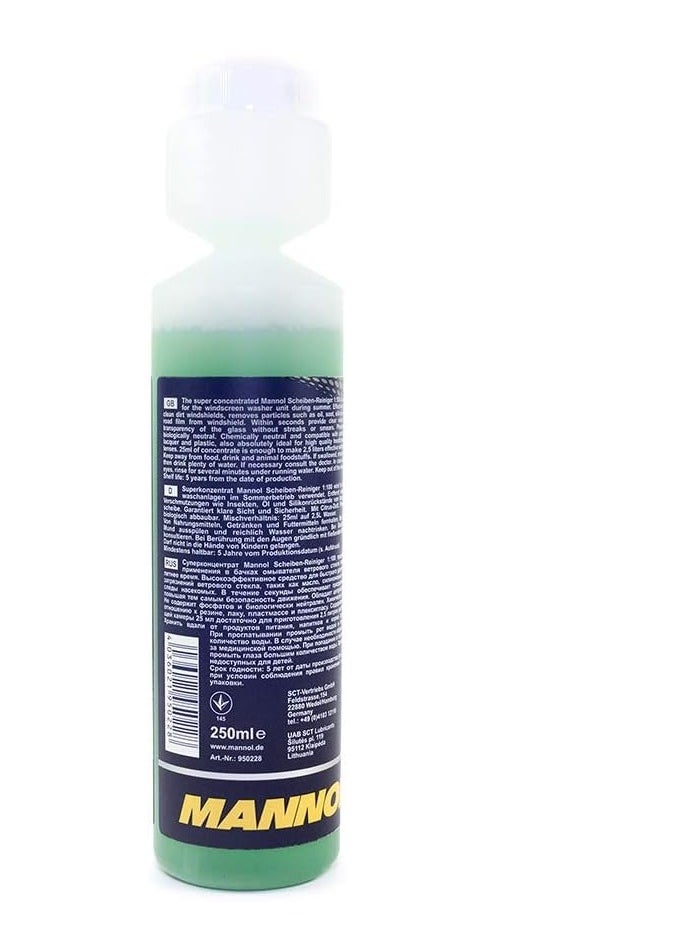 MANNOL - سائل غسيل الزجاج الأمامي المركز MANNOL 5022 بنسبة 1:1000 ألمانيا 250 مل - Image 1