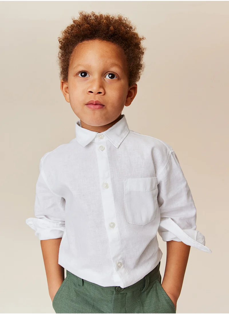 H&M Linen-Blend Shirt