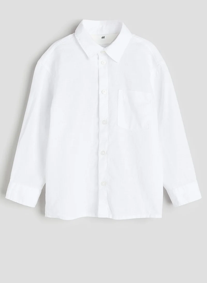 H&M Linen-Blend Shirt