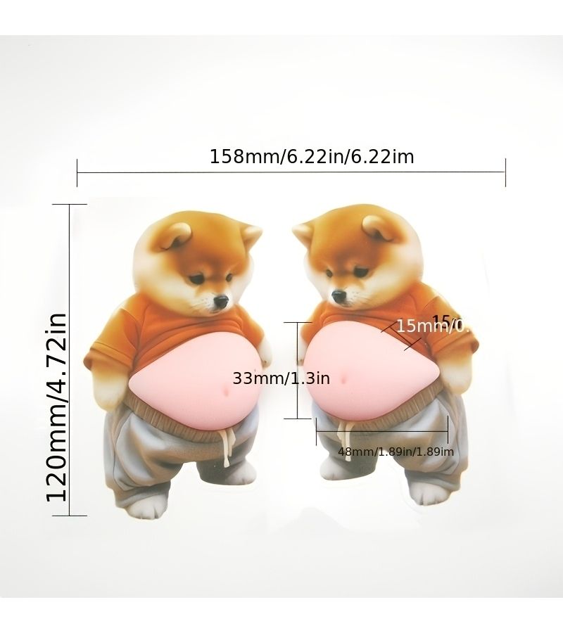 3 Pairs Pet Door Stoppers Soft Adhesive Anti Collision Pads for Car Mirrors - Image 1