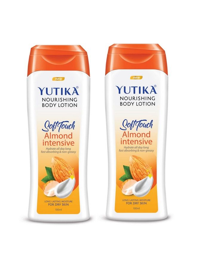 Yutika Softtouch Nourishing Body Lotion For Long Lasting Moisture And Soothing Skin For Men And Women (Almond 300Ml (Pack Of 2)) - Image 1