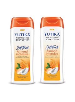 Yutika Softtouch Nourishing Body Lotion For Long Lasting Moisture And Soothing Skin For Men And Women (Almond 300Ml (Pack Of 2))  - Image 2