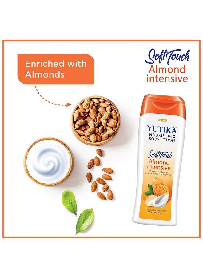 Yutika Softtouch Nourishing Body Lotion For Long Lasting Moisture And Soothing Skin For Men And Women (Almond 300Ml (Pack Of 2)) - Image 3