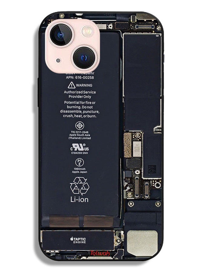 Tolwak - Apple iPhone 13 mini Protective Case Phone Circuit Pattern - Image 1