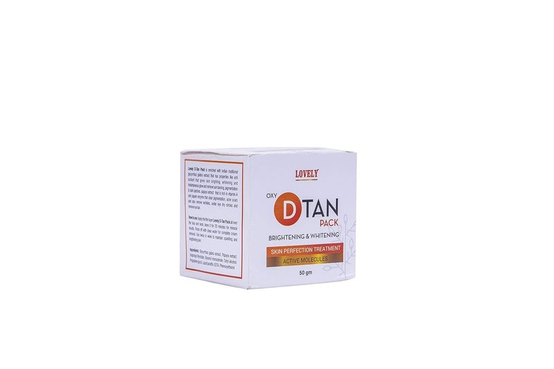 LOVELY Oxy Dtan Pack For Brightening Skin Perfection Treatment For All Skin Type 50 Grams - Image 3