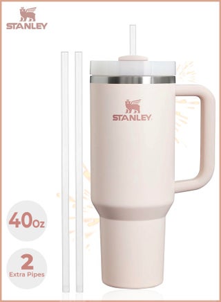 Stanley Quencher H2.0 Flow State 40oz Rose Quartz Stainless Steel Vacuum Insulated Tumbler with Lid and Straw for Water and Iced Tea, Cold Retention in Pack of 1 & 2 - pzsku/Z39000FF5EEF14DEA36A3Z/45/1746705479/8418929a-23f5-4c2c-8cf9-d188542ec520