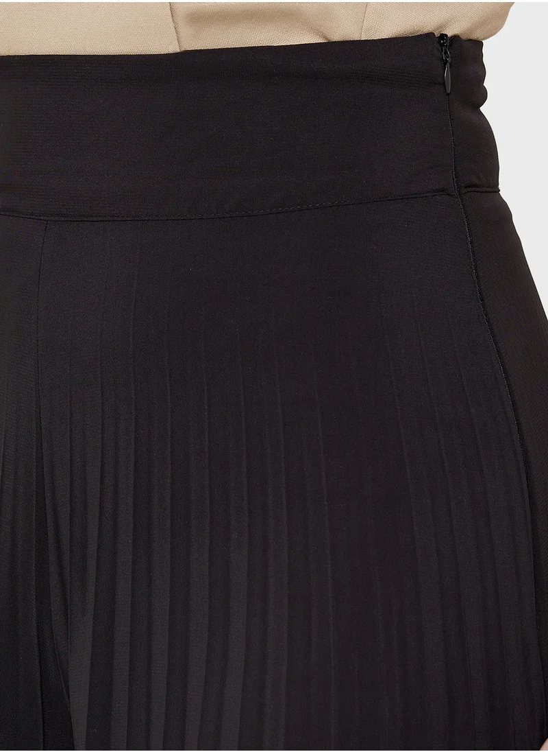 ELLA Flared Bottom Pants With Pleats