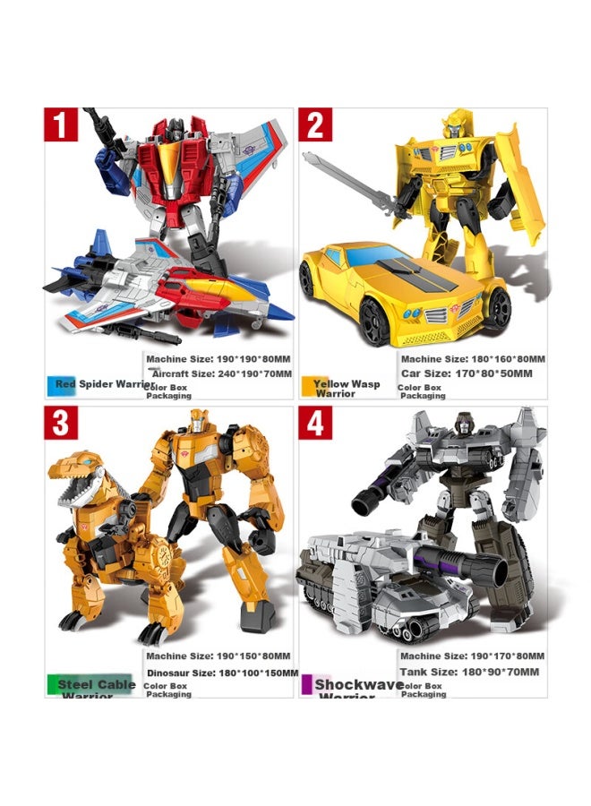 TEMI Tangmi Transforming Robot, Bumblebee, Optimus Prime, Car, Alloy Model, Boys' Holiday And Birthday Gift - Image 3