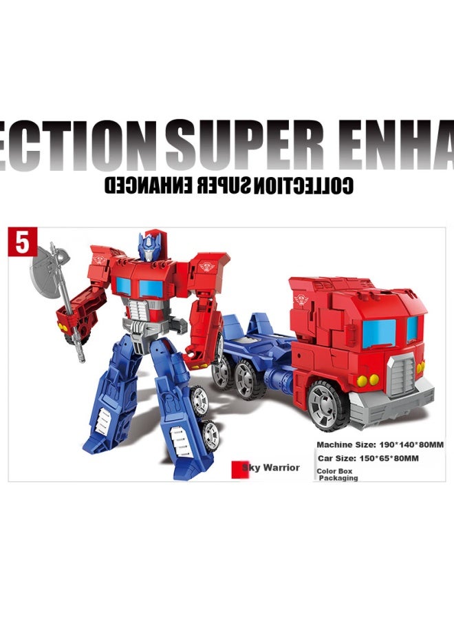 TEMI Tangmi Transforming Robot, Bumblebee, Optimus Prime, Car, Alloy Model, Boys' Holiday And Birthday Gift - Image 2