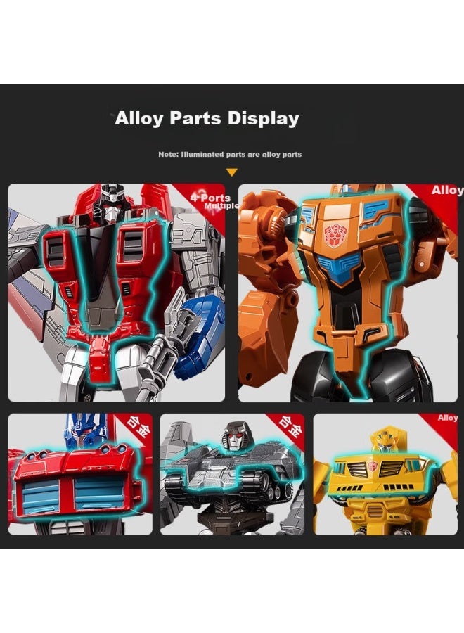TEMI Tangmi Transforming Robot, Bumblebee, Optimus Prime, Car, Alloy Model, Boys' Holiday And Birthday Gift - Image 4