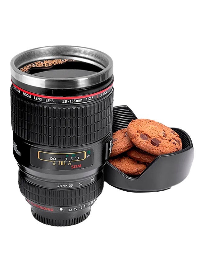 Camera Lens Shaped Mug Black Three generation lens Cup Black 401 500ml Three-generation lens Cup-Black||401-500ml