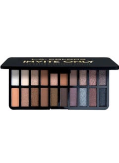 L.A. Colors 20 Color Eyeshadow Palette with Mattes, Shimmers, and Metallics Invite Only 22g