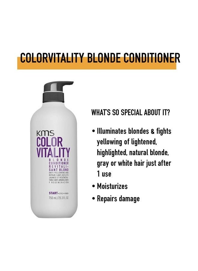 kms COLORVITALITY Blonde Illuminating Purple Conditioner, 25.3 oz  - Image 3