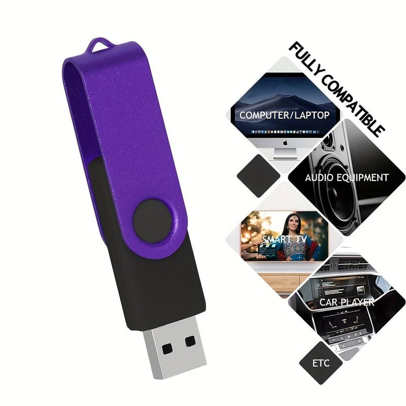 محرك أقراص USB فلاش معدني سعة 128 ميجابايت USB 2.0 عالي السرعة للحواسيب الشخصية وأجهزة الكمبيوتر المحمولة والأجهزة اللوحية ومشغلات الصوت في السيارات وأجهزة الألعاب - Image 5
