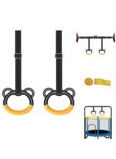 KANGAROO Kids Gymnastics Rings for Caldrin Exercise Indoor Gym Ring Kids Gymnastics Rings with Adjustable Straps  - Image 5