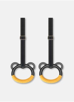 KANGAROO Kids Gymnastics Rings for Caldrin Exercise Indoor Gym Ring Kids Gymnastics Rings with Adjustable Straps  - Image 2