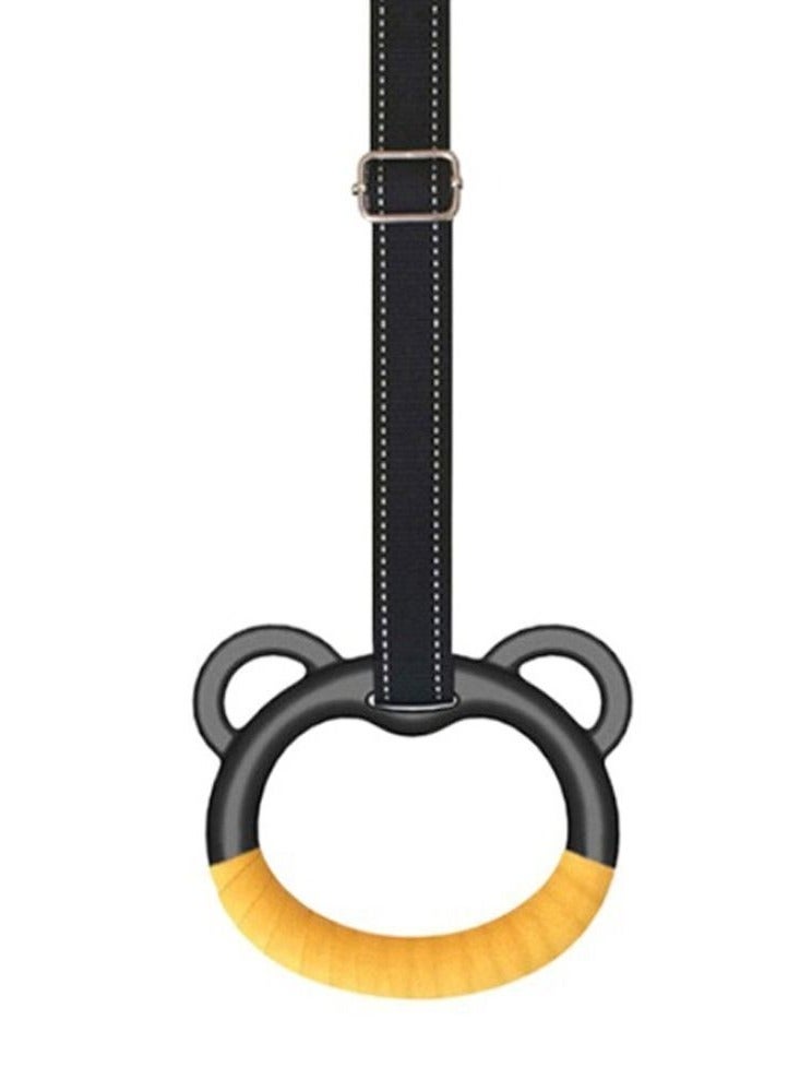 KANGAROO Kids Gymnastics Rings for Caldrin Exercise Indoor Gym Ring Kids Gymnastics Rings with Adjustable Straps  - Image 3